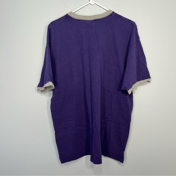 VINTAGE K-State Wildcats Shirt Mens Extra Large Purple Nike Trim Cotton NCAA - Picture 2 of 8